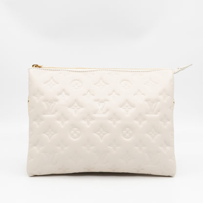 Coussin PM Creme White Leather