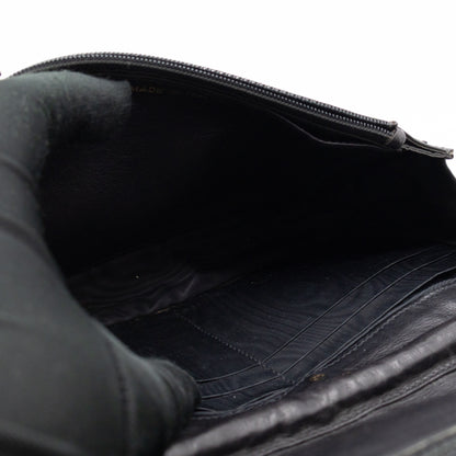 Timeless CC Wallet On Chain Black Caviar Leather