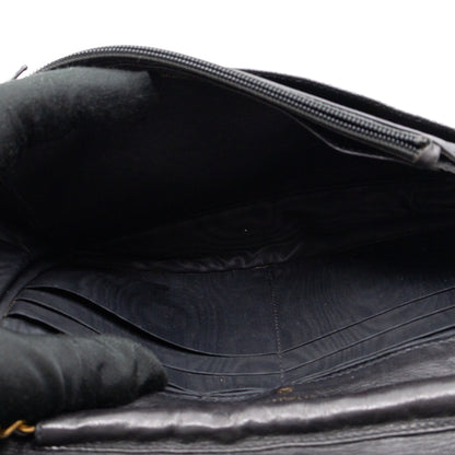 Timeless CC Wallet On Chain Black Caviar Leather