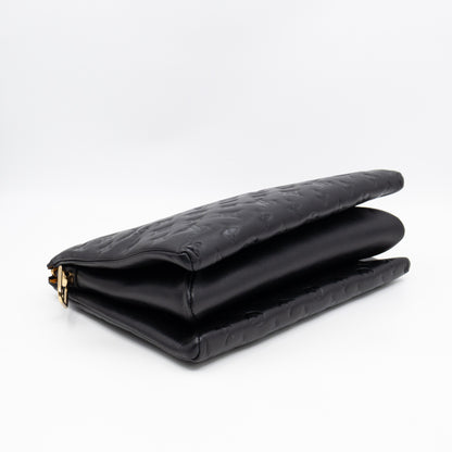 Coussin MM Black Leather