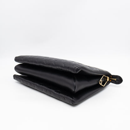 Coussin MM Black Leather