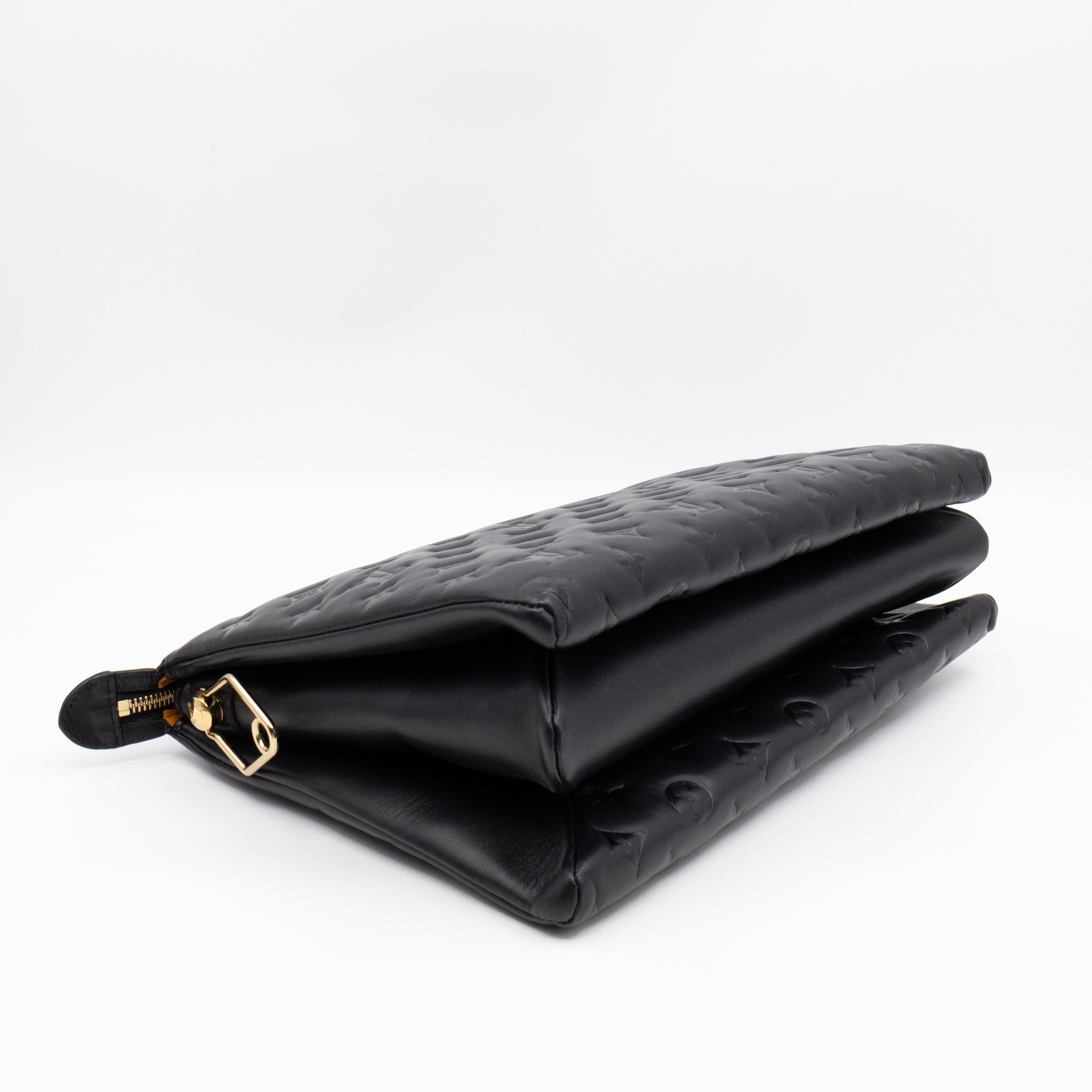 Coussin MM Black Leather