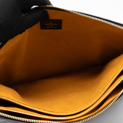 Coussin MM Black Leather