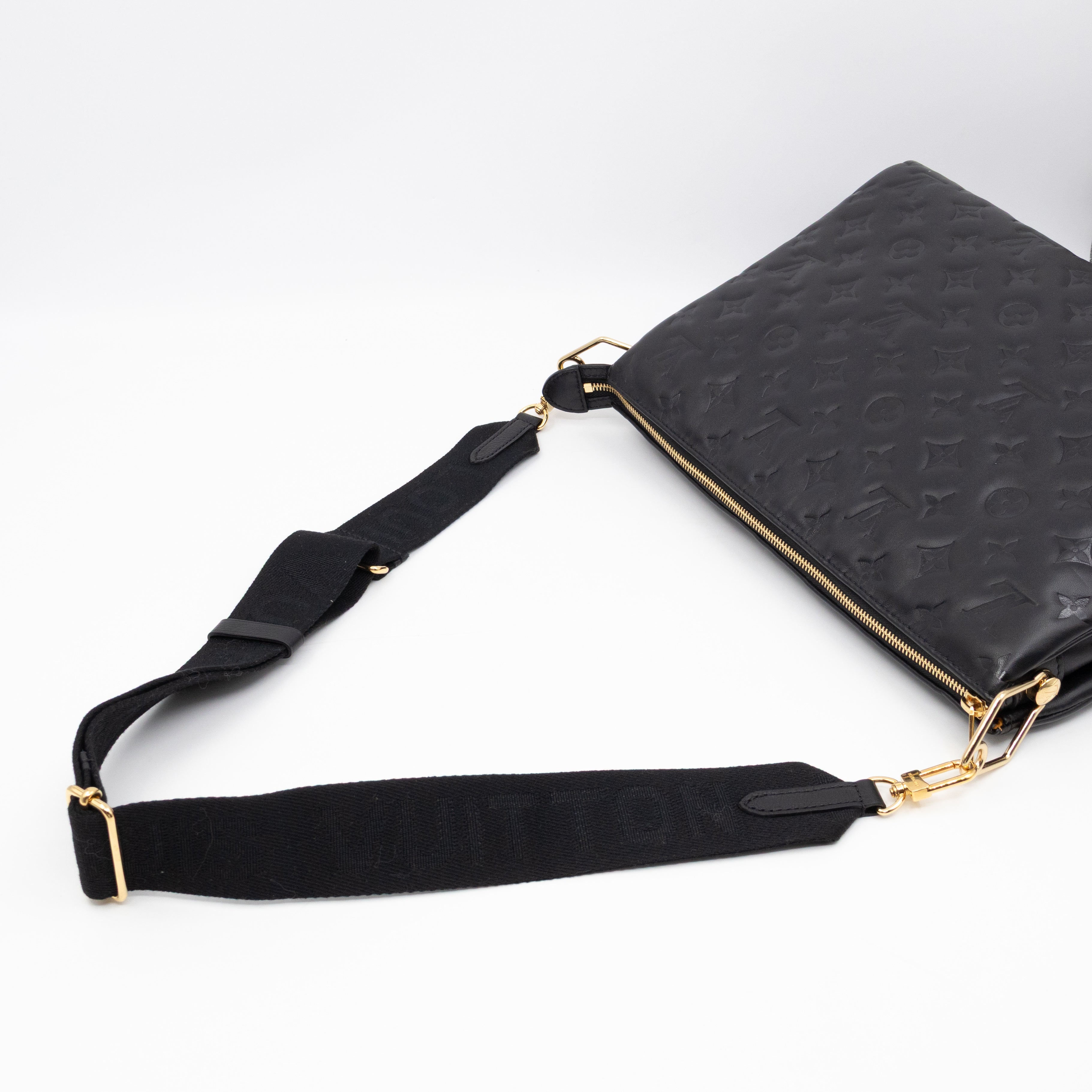Coussin MM Black Leather