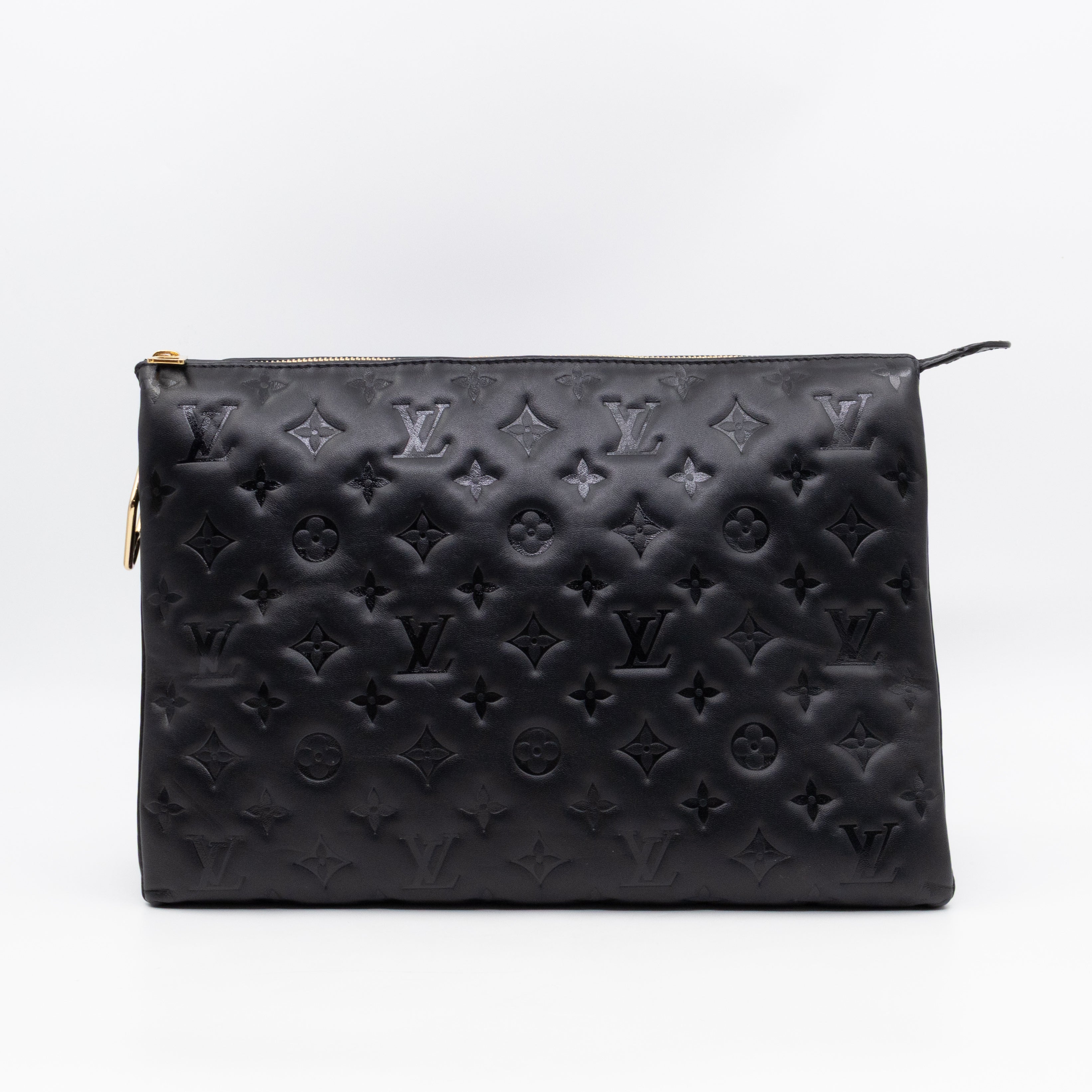 Coussin MM Black Leather