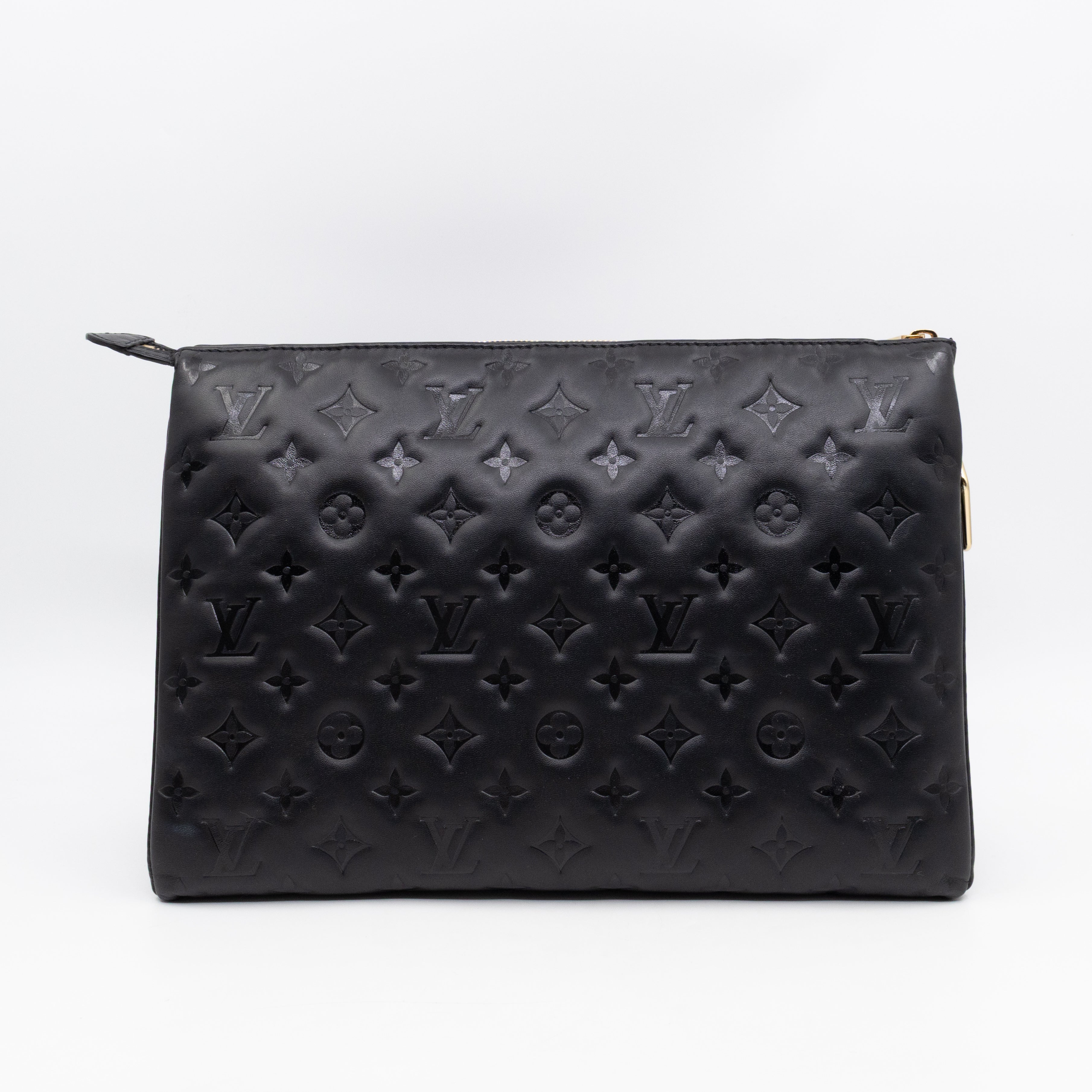 Coussin MM Black Leather