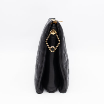 Coussin MM Black Leather