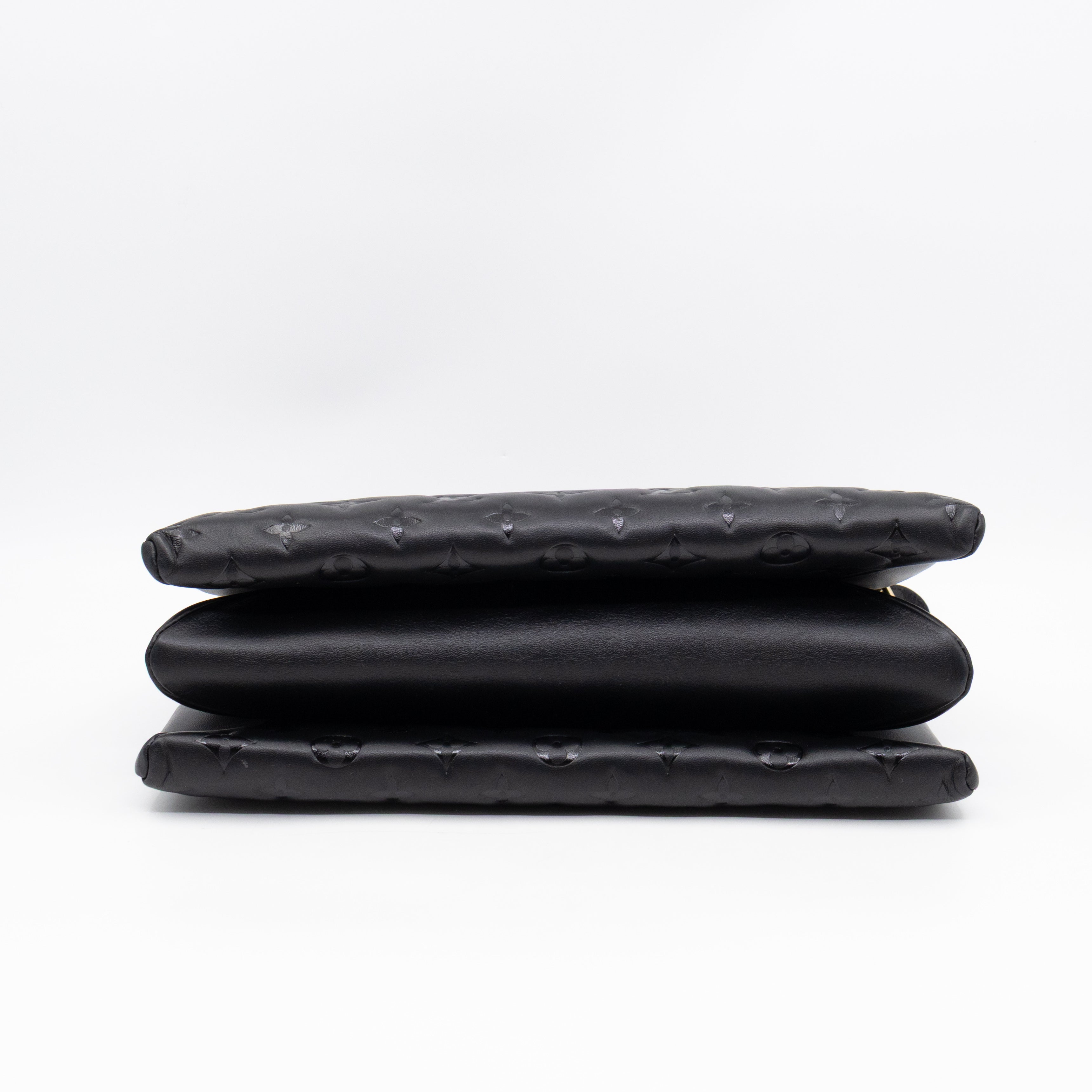 Coussin MM Black Leather