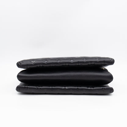 Coussin MM Black Leather