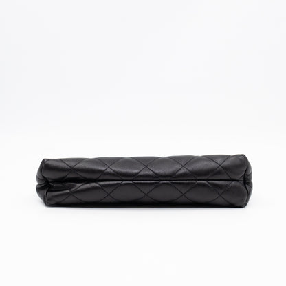 Icare Maxi Shopping Tote Black Leather