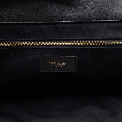 Icare Maxi Shopping Tote Black Leather