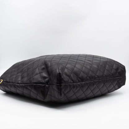 Icare Maxi Shopping Tote Black Leather