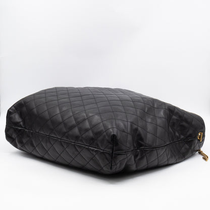 Icare Maxi Shopping Tote Black Leather