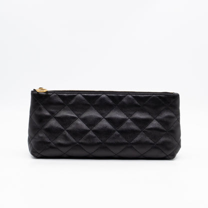Icare Maxi Shopping Tote Black Leather