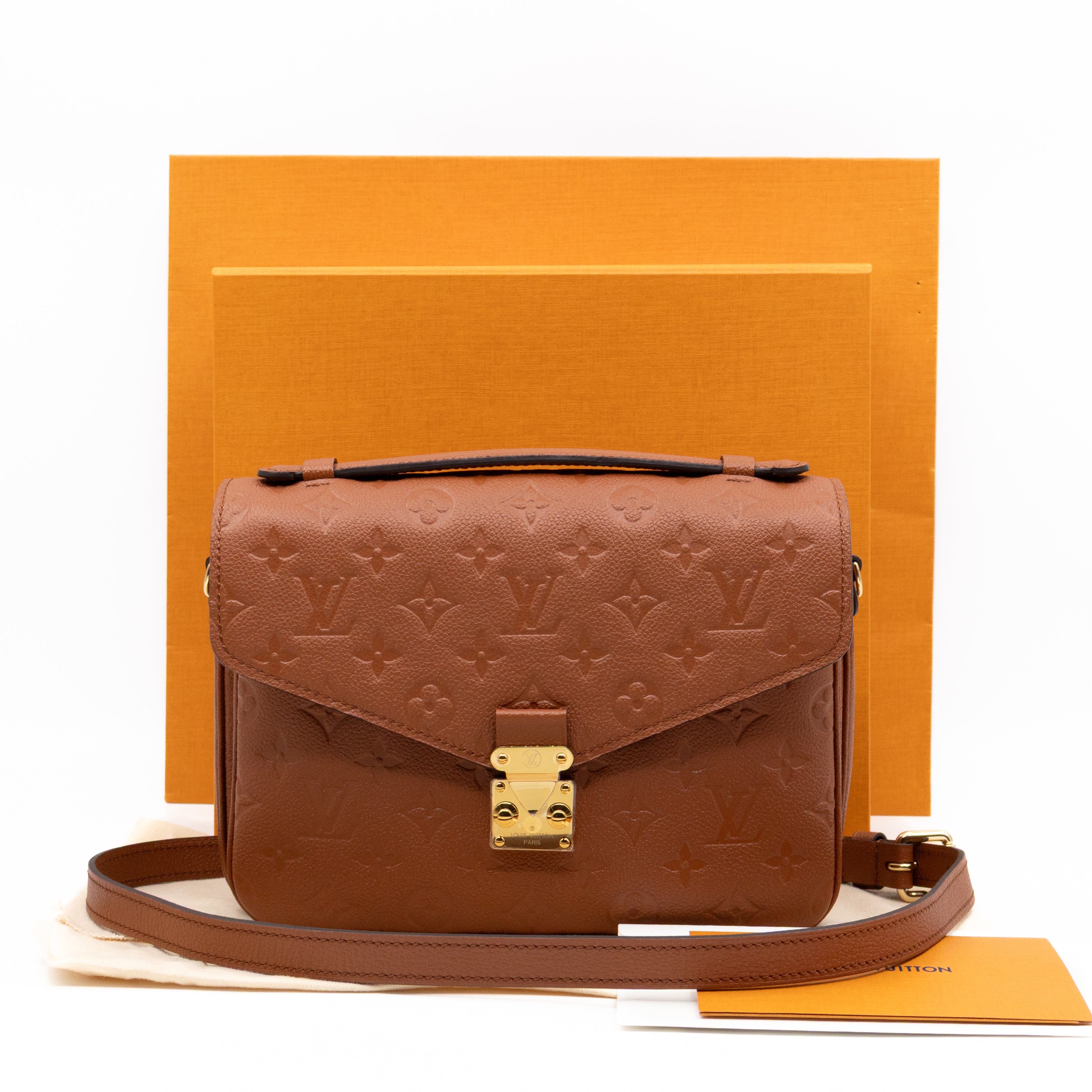 Pochette Metis Cognac Monogram Empreinte Leather