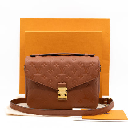 Pochette Metis Cognac Monogram Empreinte Leather