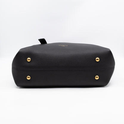 Low Key Cabas MM Black Leather