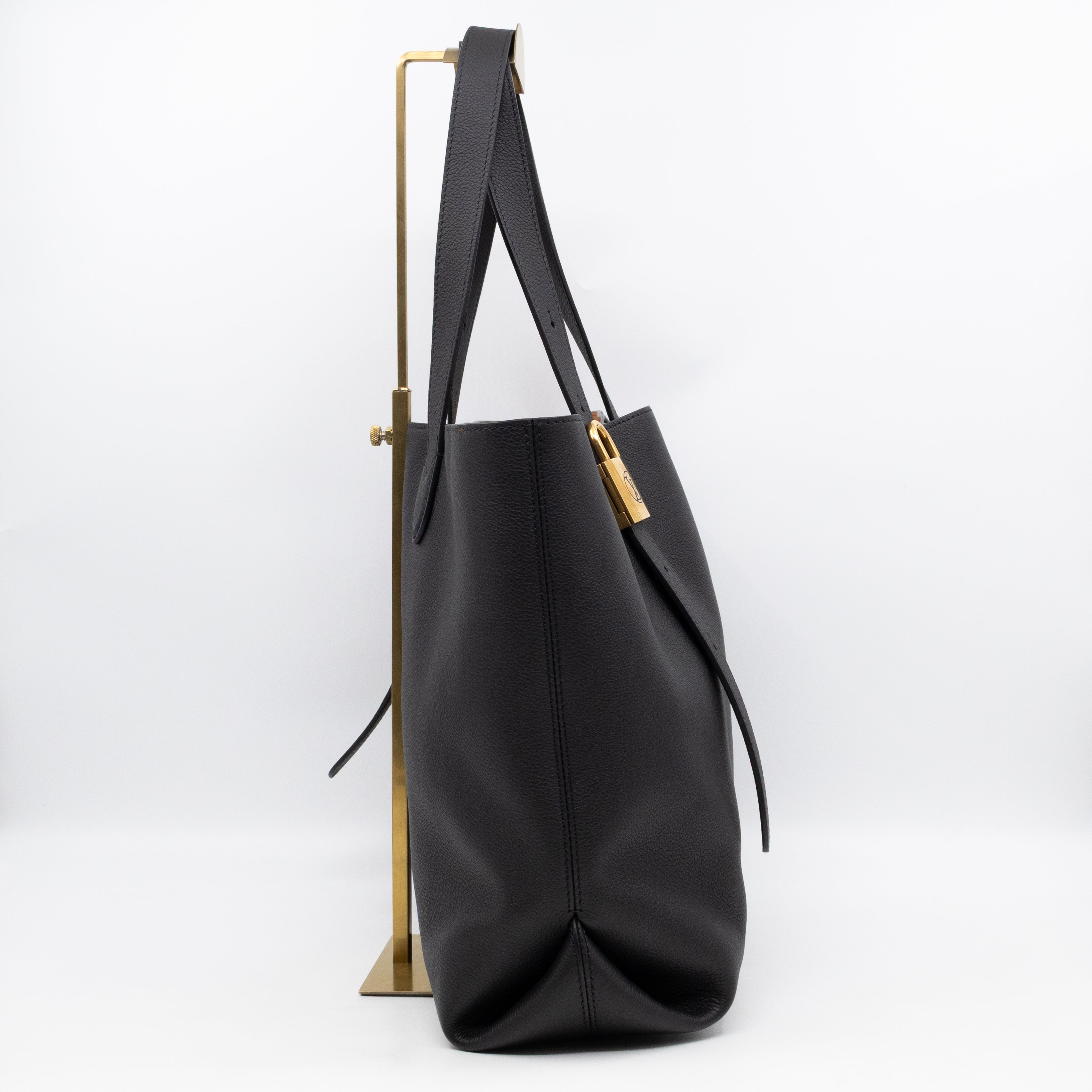 Low Key Cabas MM Black Leather