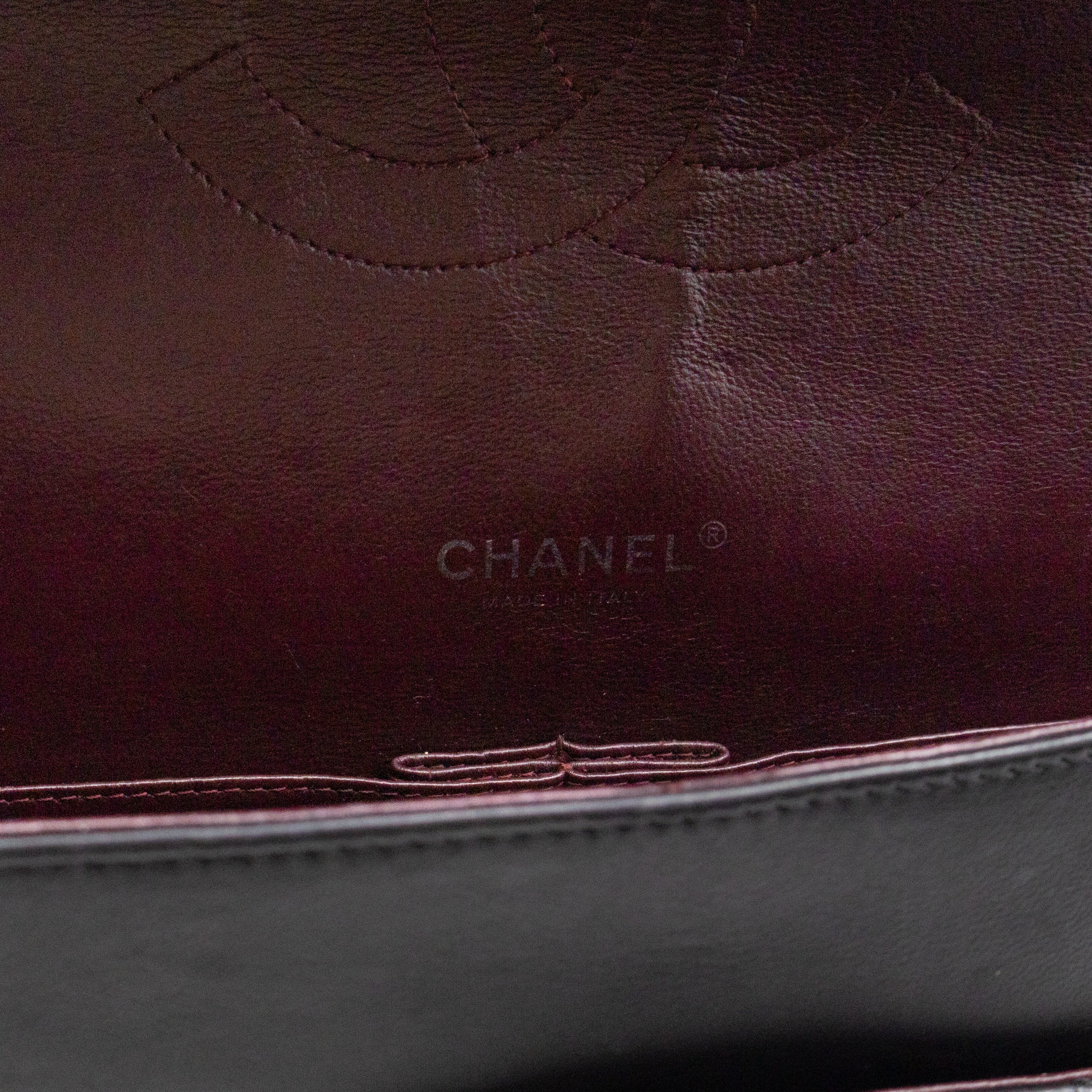 Classic Double Flap Maxi Black Lambskin Leather Silver