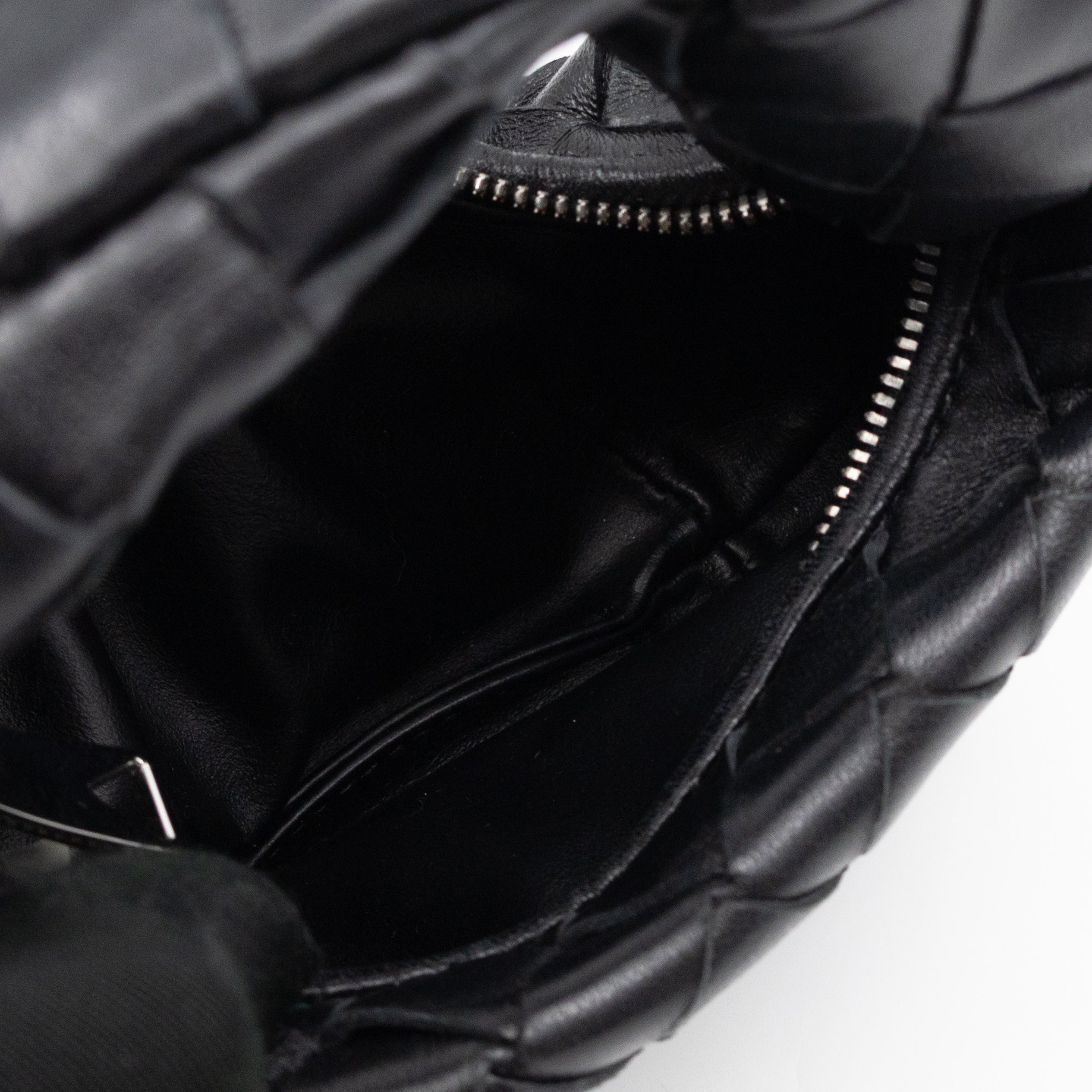 Candy Jodie Intrecciato Black Leather