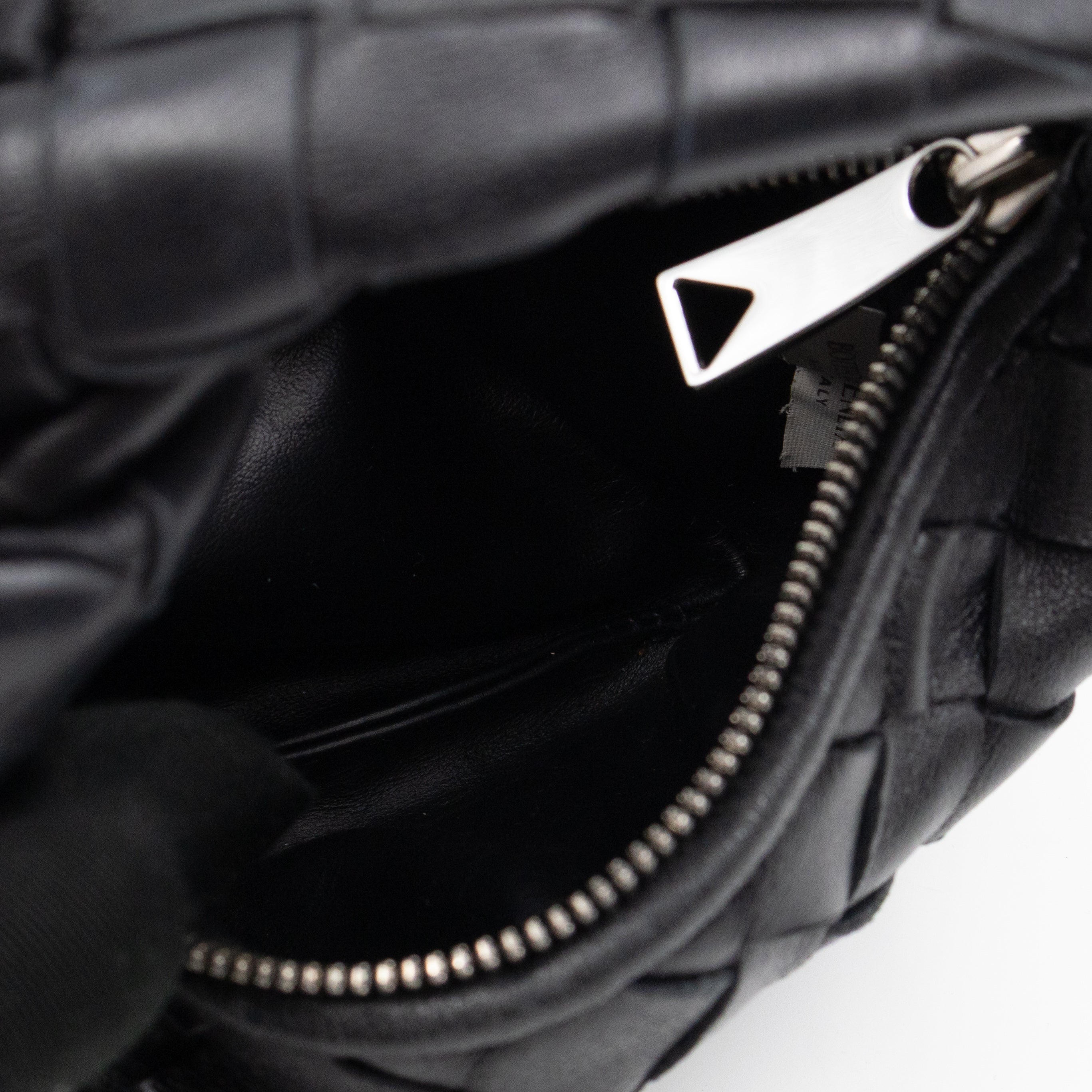 Candy Jodie Intrecciato Black Leather