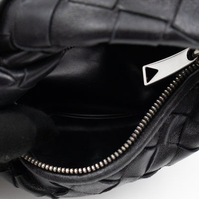 Candy Jodie Intrecciato Black Leather