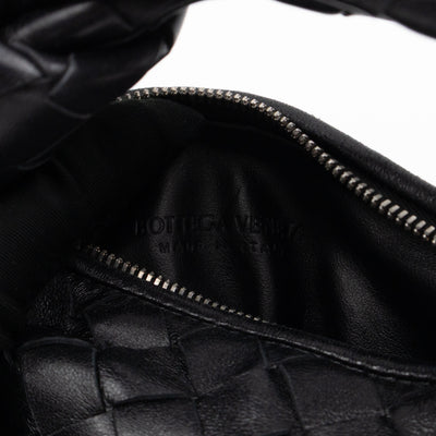 Candy Jodie Intrecciato Black Leather