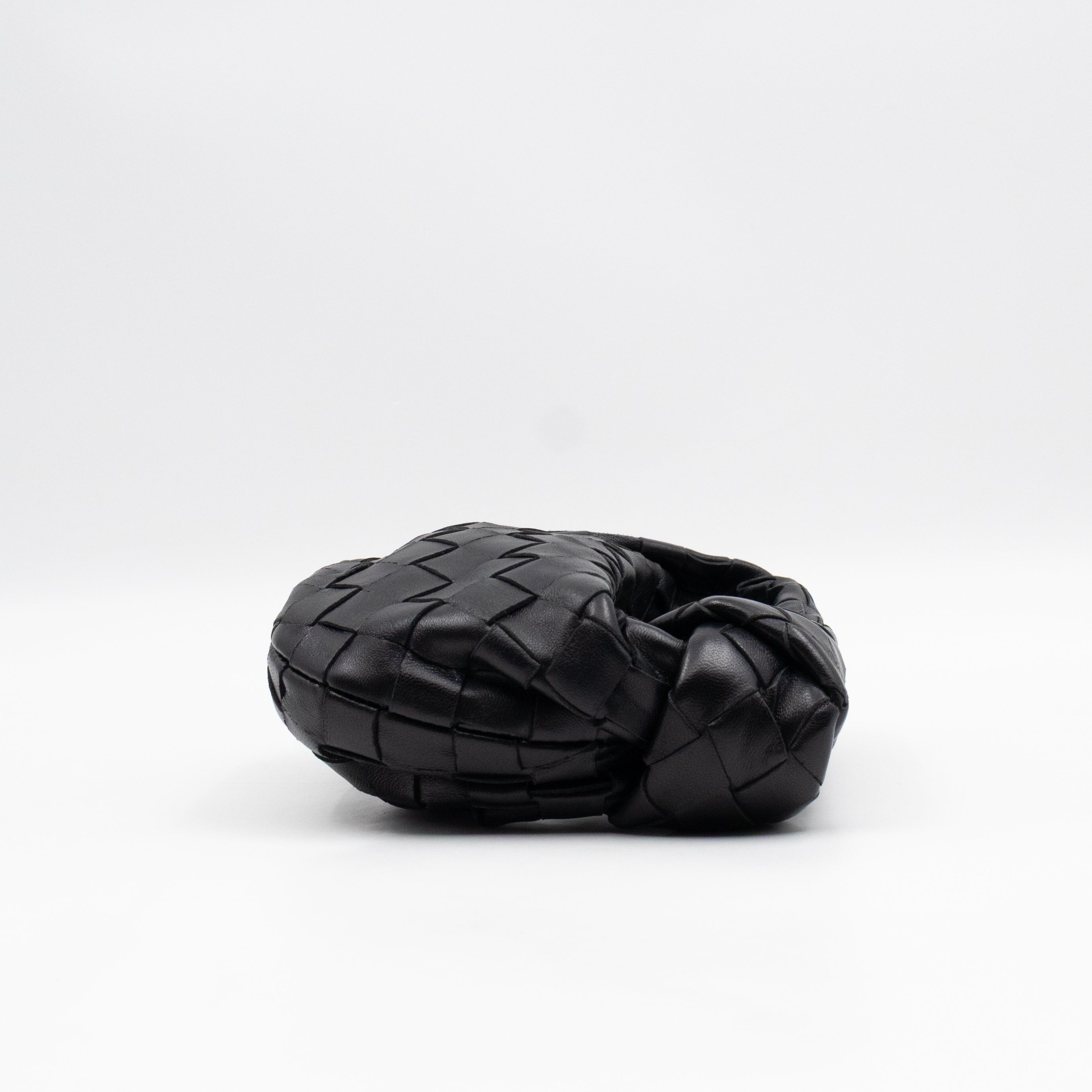 Candy Jodie Intrecciato Black Leather