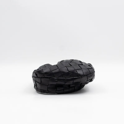Candy Jodie Intrecciato Black Leather
