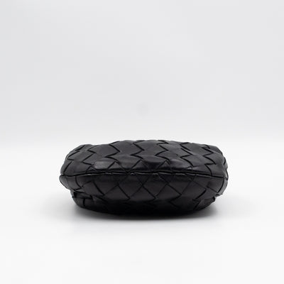 Candy Jodie Intrecciato Black Leather