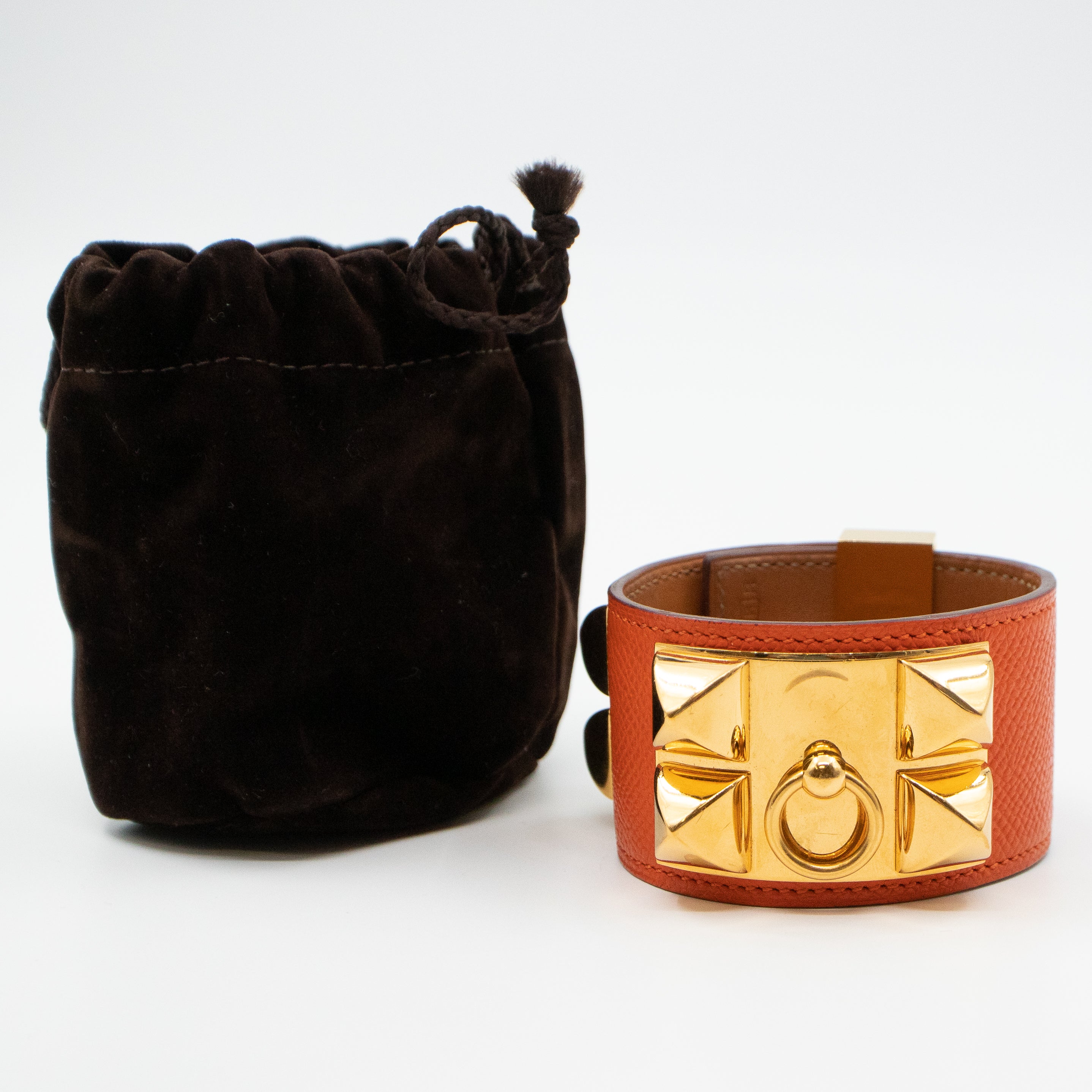 Collier de Chien Gold Orange Bracelet