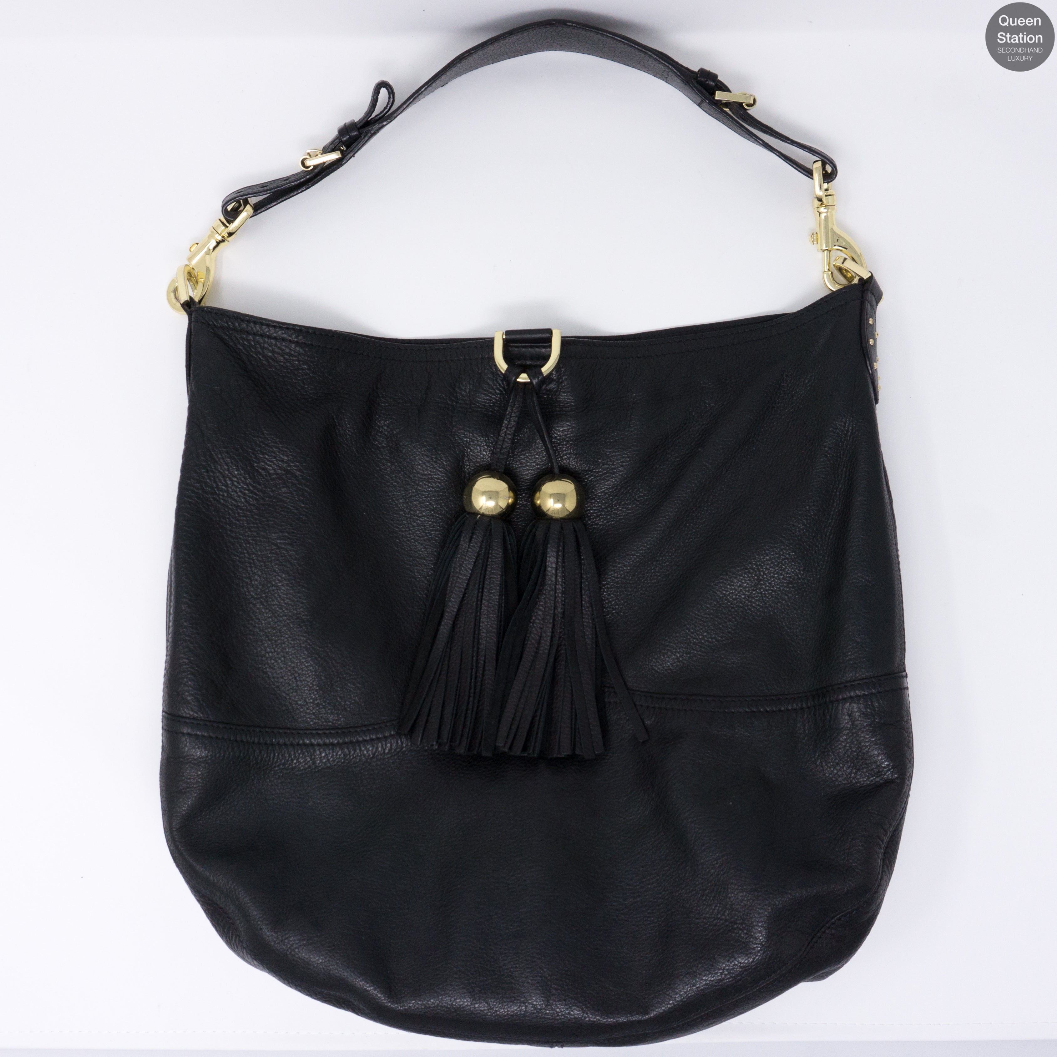 Greta Tote Black Leather