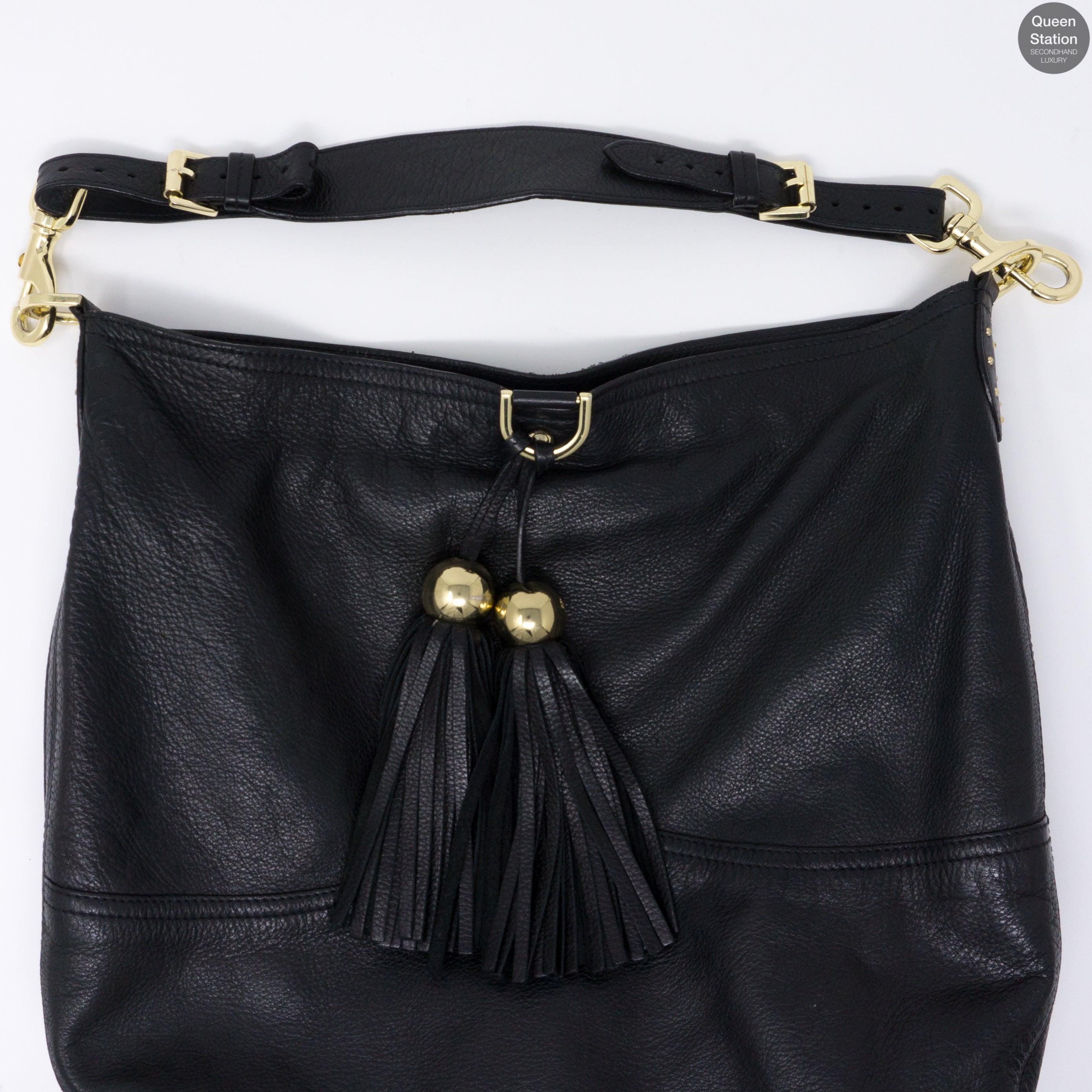 Greta Tote Black Leather