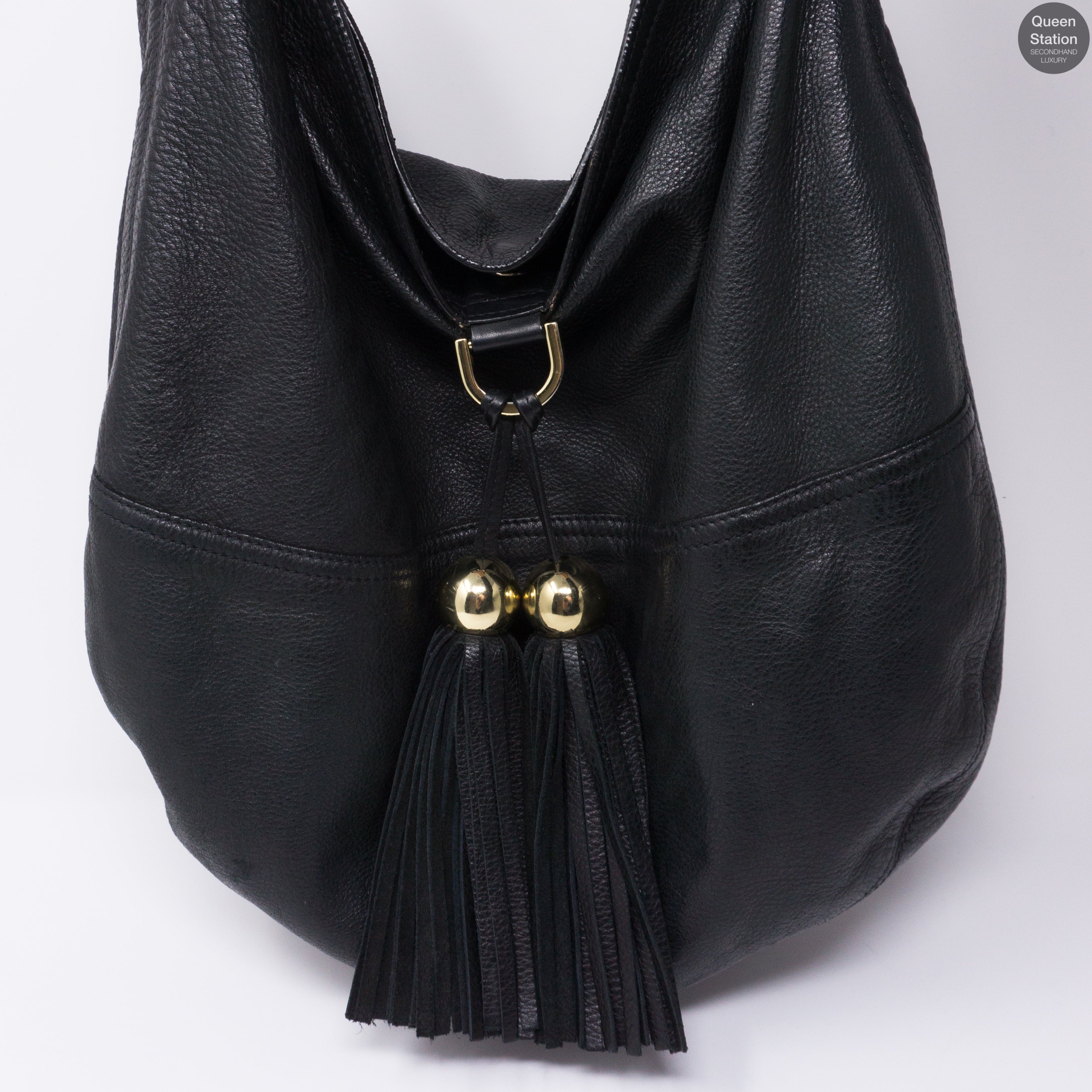 Greta Tote Black Leather