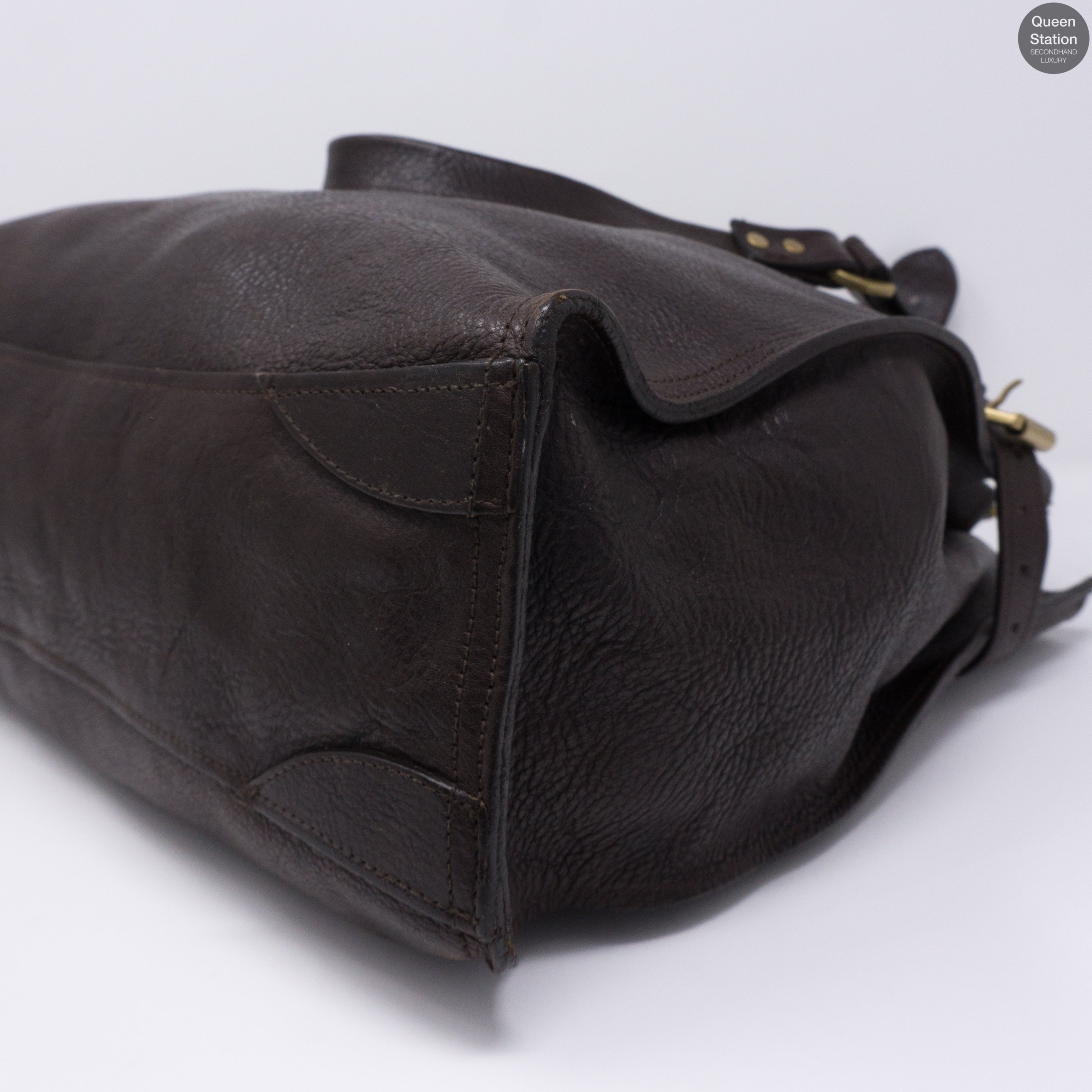 Elgin Brown Leather Satchel Bag