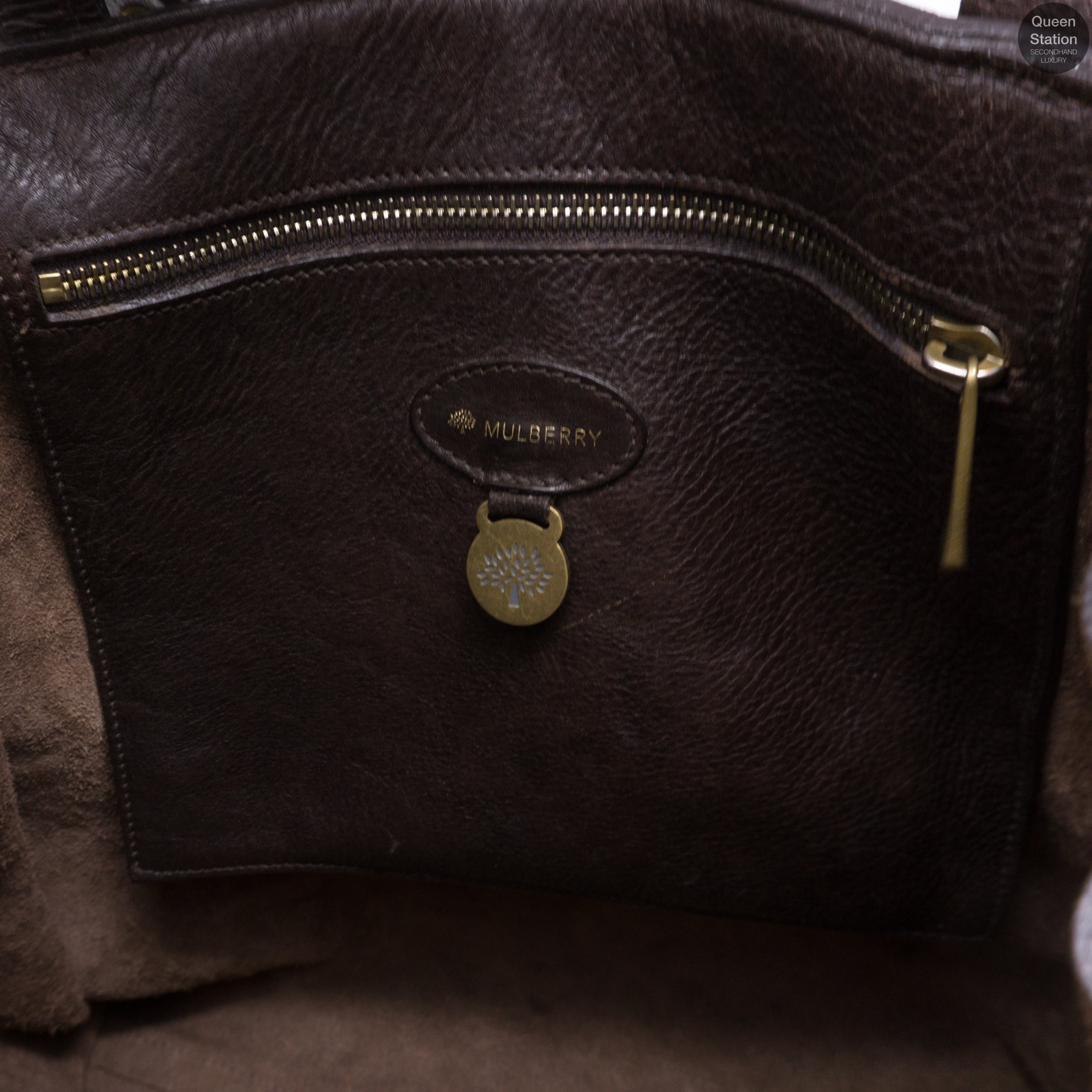 Elgin Brown Leather Satchel Bag