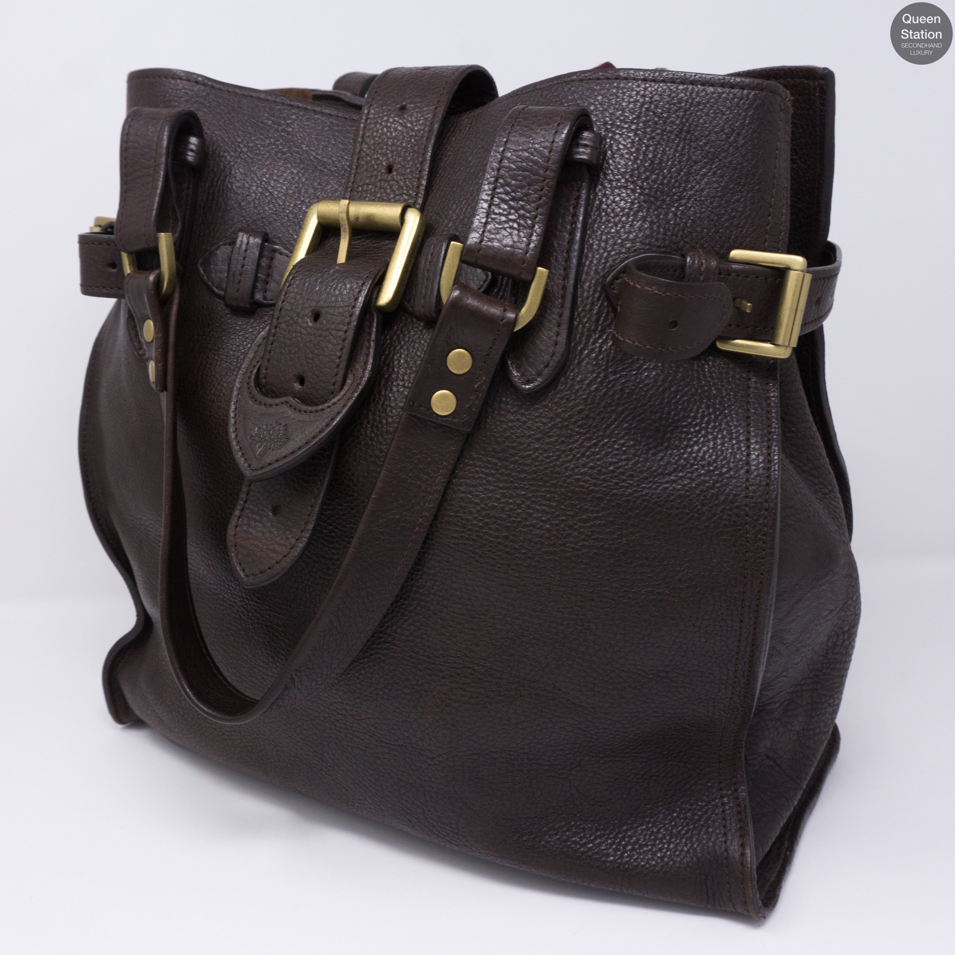 Elgin Brown Leather Satchel Bag