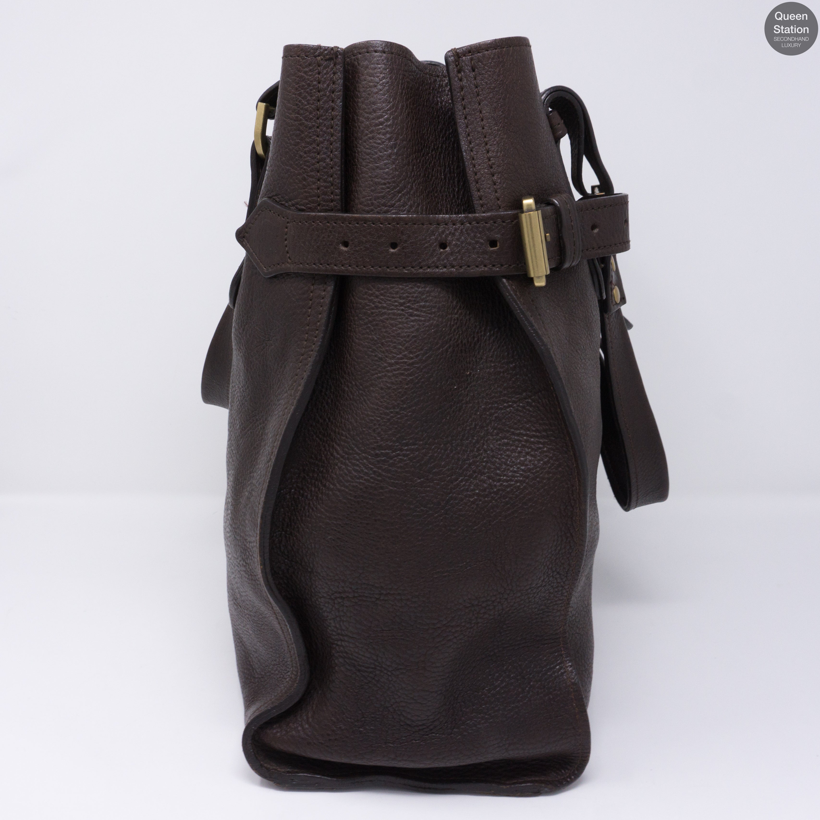 Elgin Brown Leather Satchel Bag
