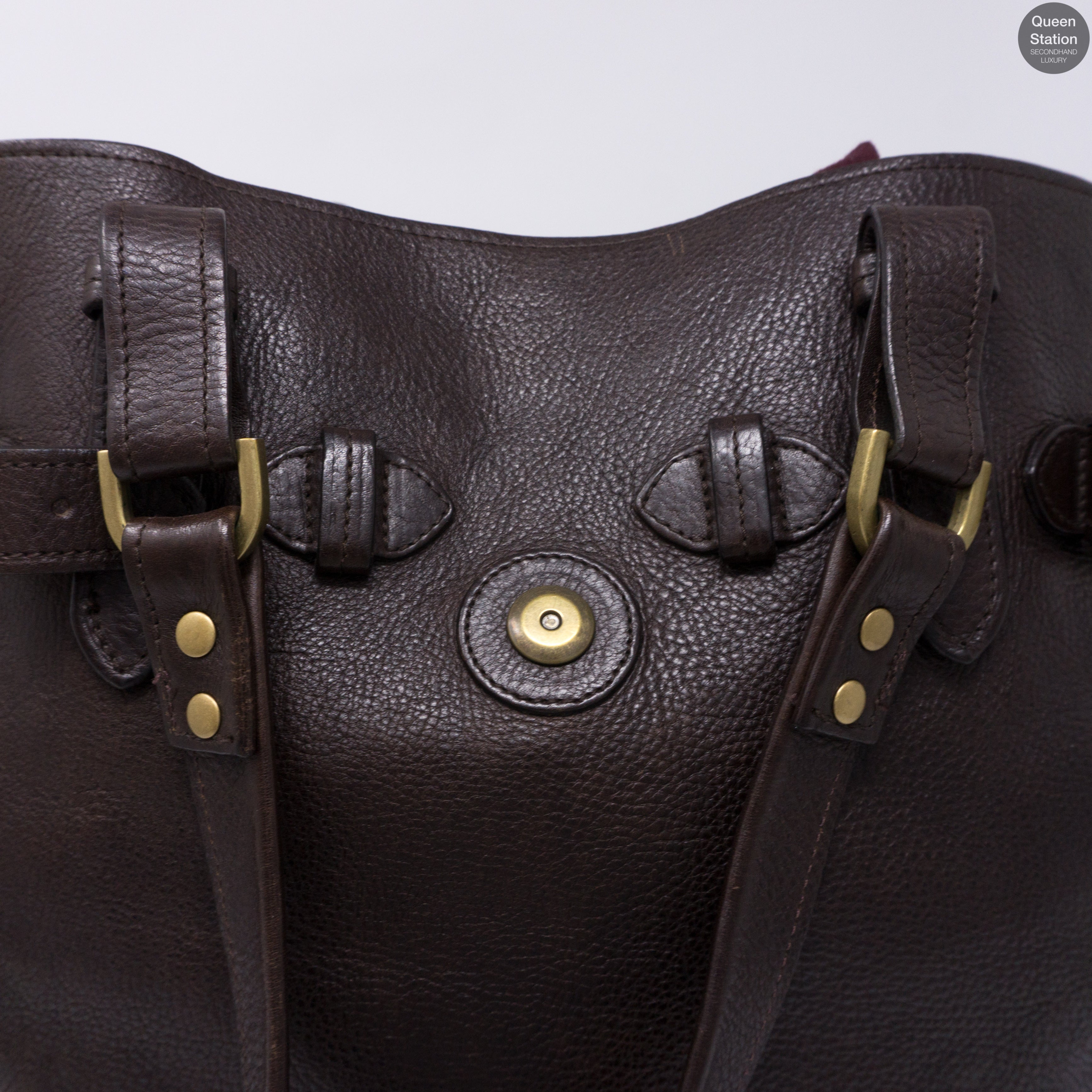 Elgin Brown Leather Satchel Bag