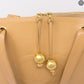 Vintage Beige Caviar CC Tote
