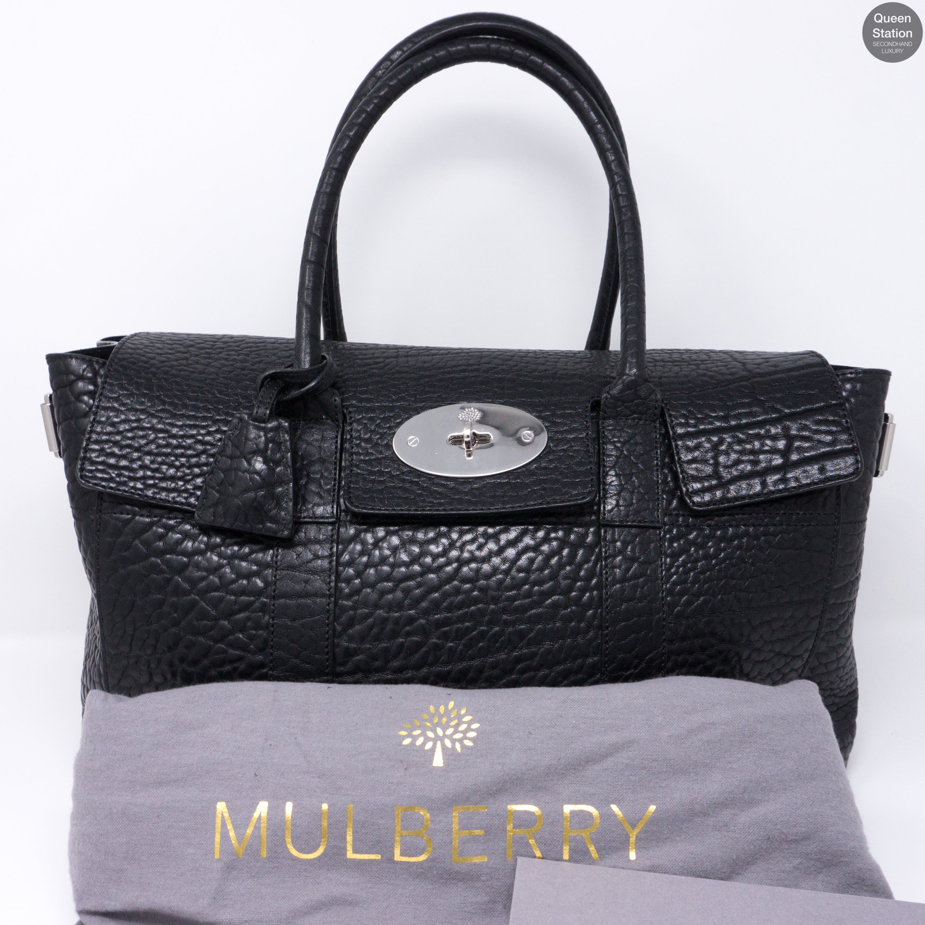 Bayswater Large Black Leather