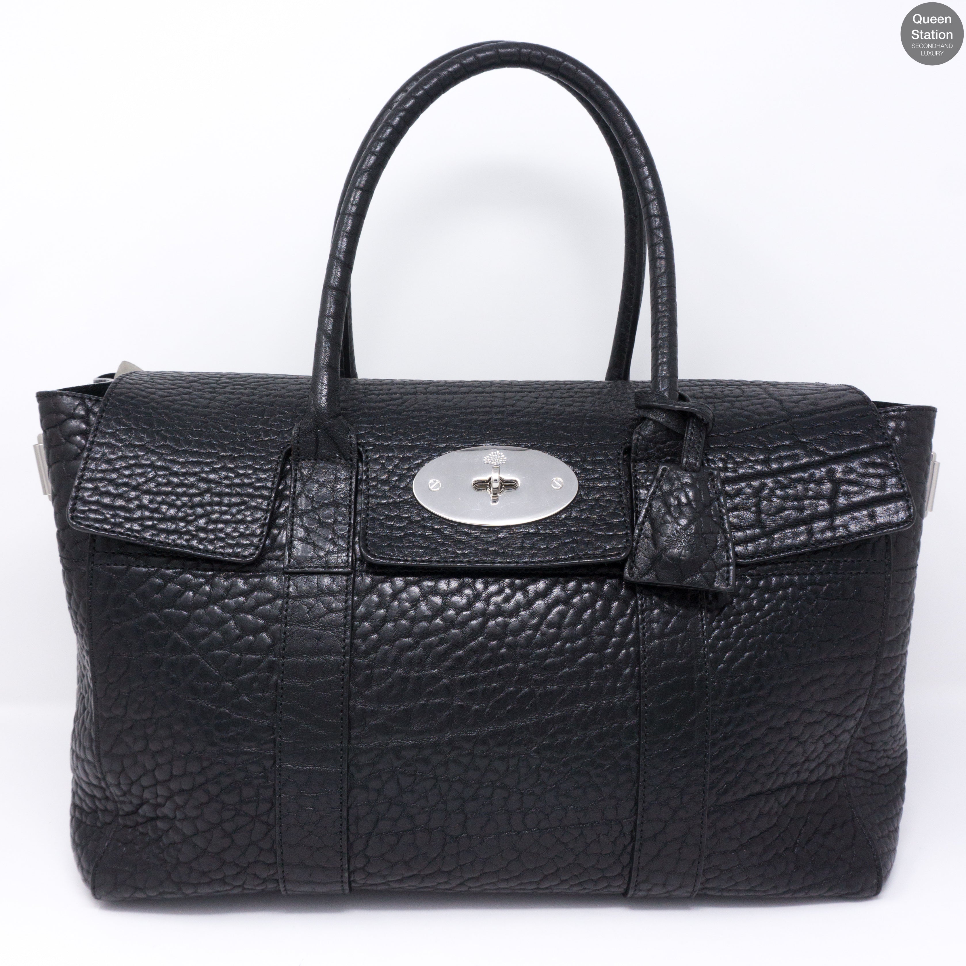 Bayswater Large Black Leather