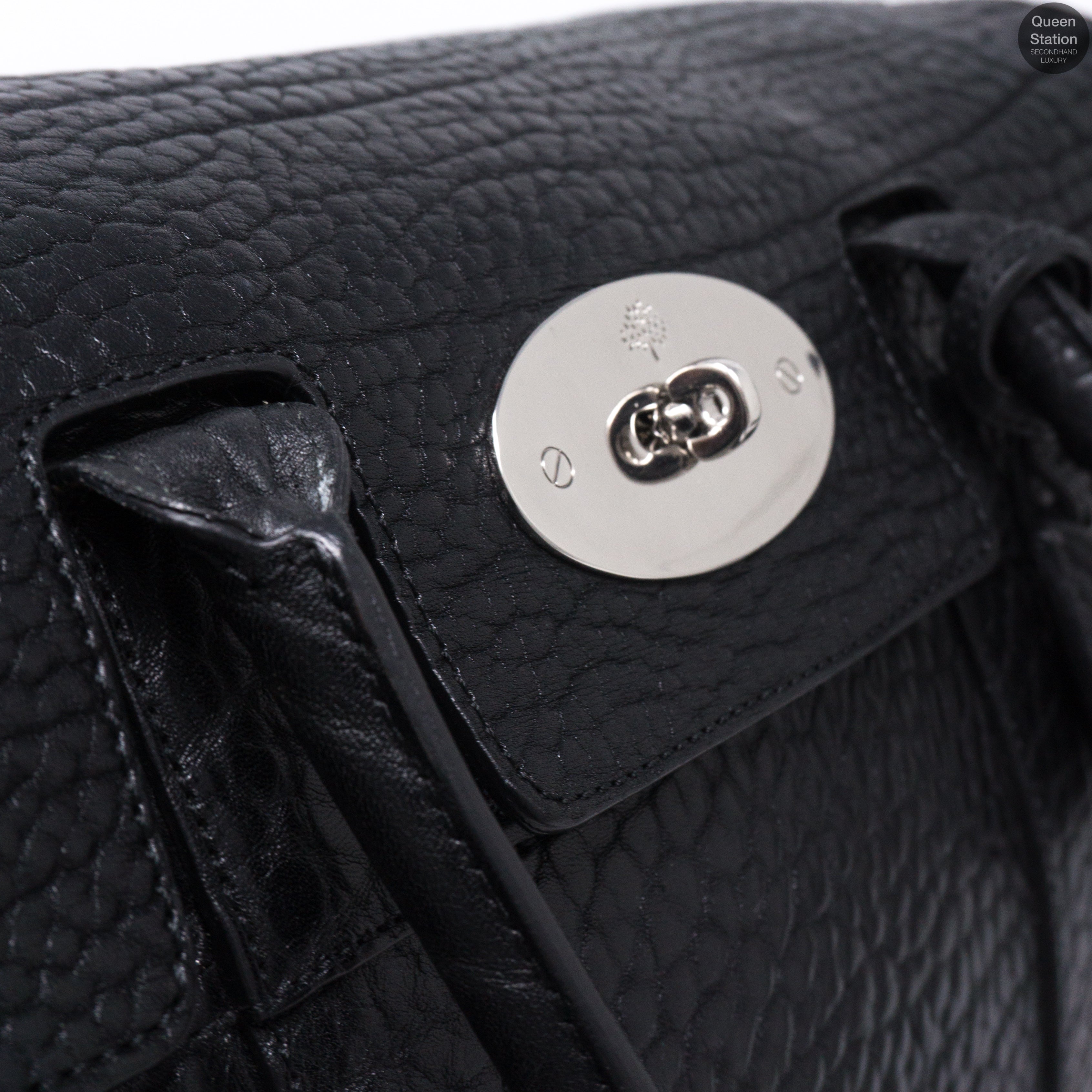 Bayswater Large Black Leather