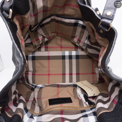 Maidstone Black Leather Tote Bag