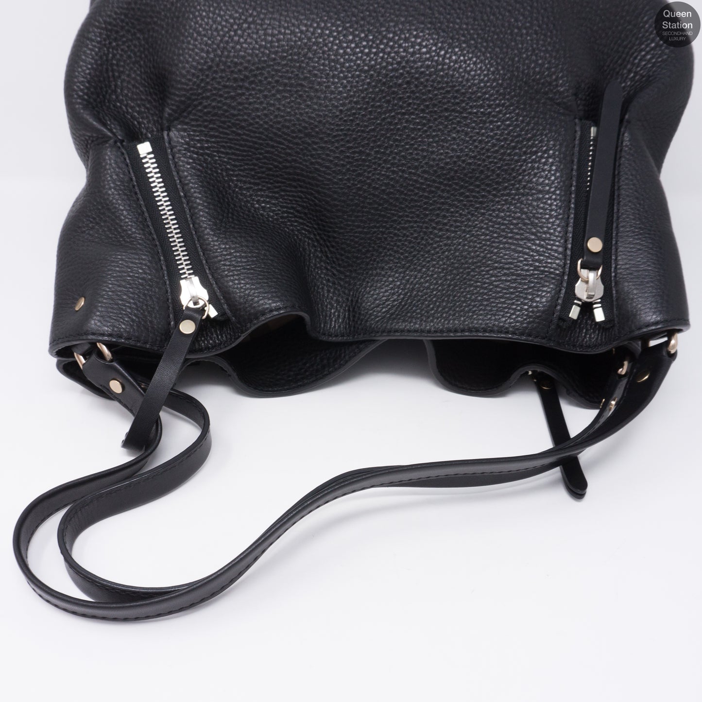 Maidstone Black Leather Tote Bag