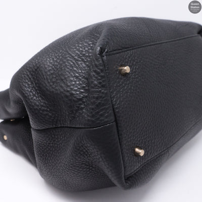 Maidstone Black Leather Tote Bag