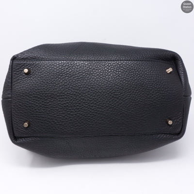 Maidstone Black Leather Tote Bag