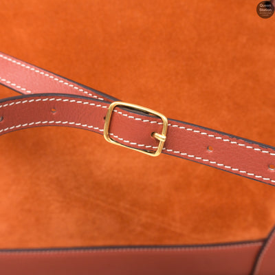 Red Fox Suede Brimley Envelope Bag