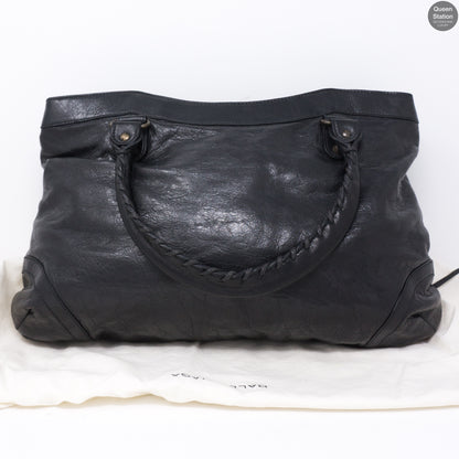 Purse Handbag Black Leather