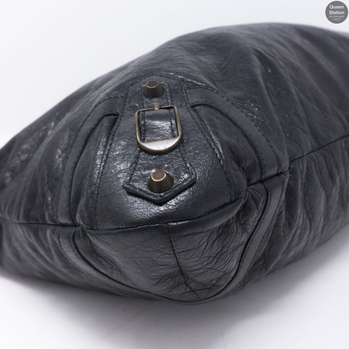 Purse Handbag Black Leather